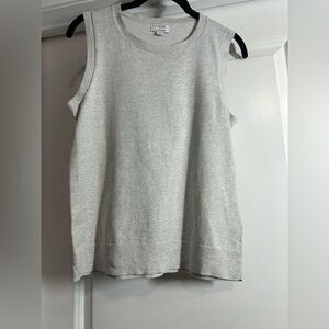 J Crew Gray Sleeveless Women's Top-100% Cotton